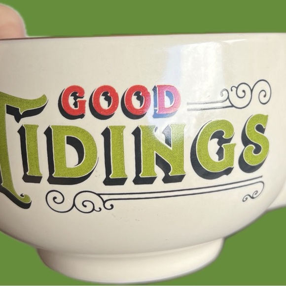 Disney Parks Santa Mickey and Minnie Donald Duck Reindeer Holiday Cup Soup Mug - Picture 2 of 5